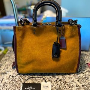 Coach Rogue Colorblock Suede Oak
